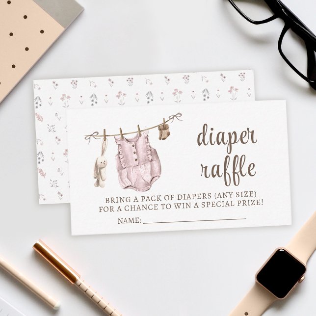 Cartões de chá de fraldas com roupas de fralda (Criador carregado)