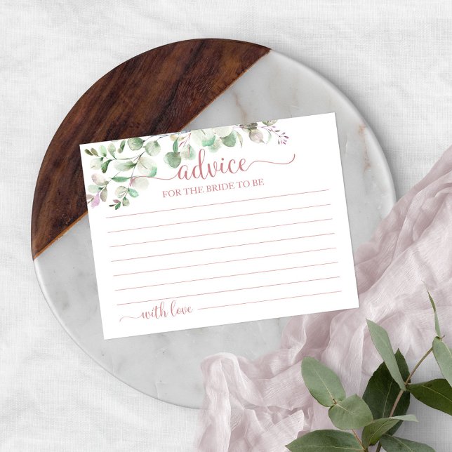 Cartões de Chá de panela Eucalyptus Greenery (Criador carregado)