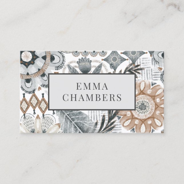 Cartões de Chamada Modernos (Frente)