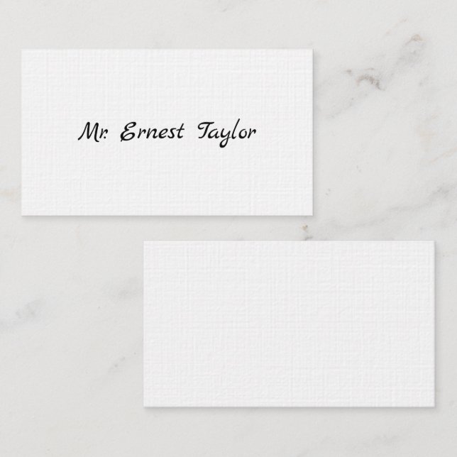 Cartões de Chamada Vitorianos de Cavalheiros (Frente/Verso)