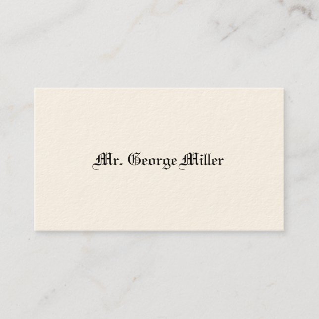 Cartões de Chamada Vitorianos de Cavalheiros (Frente)