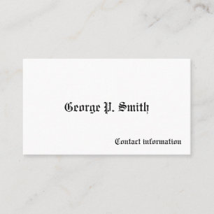 Cartões de Chamada Vitorianos Masculinos