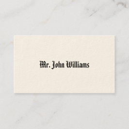 Cartões de Chamada Vitorianos Simples