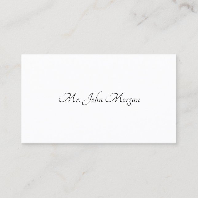 Cartões de Chamada Vitorianos Simples (Frente)