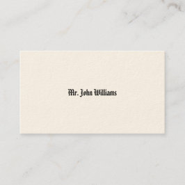 Cartões de Chamada Vitorianos Simples