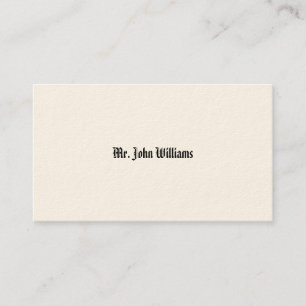 Cartões de Chamada Vitorianos Simples