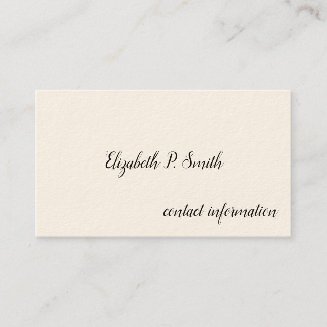 Cartões de Chamada Vitorianos Simples (Frente)