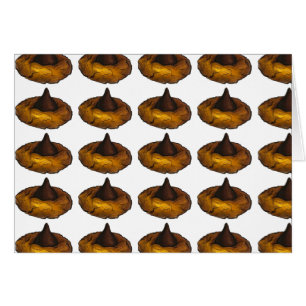 Cartões de chocolate de amendoim e de bolachas