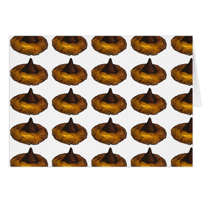 Cartões de chocolate de amendoim e de bolachas (Frente Horizontal)