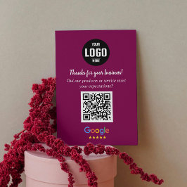 Cartões de Código QR de Avaliação do Google | Agra