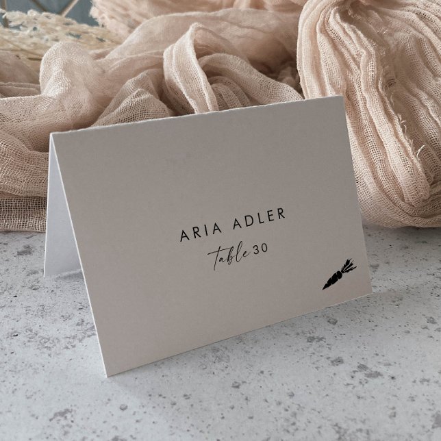 Cartões de Colocação de Opção do Menu Veggie do Sc (Criador carregado)