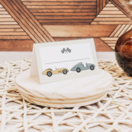 Cartões de Comida do Buffet da placa de corrida MA