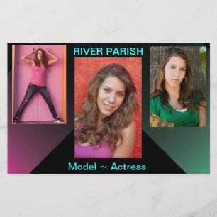 Cartões de Comp Modelo Headshot Zed