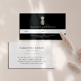 Cartões de compromisso de abacaxi de cobre Elegant