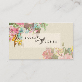 Cartões de Compromisso de Lista de Cabelos Florais