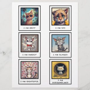 cartões de comunicação de gatos