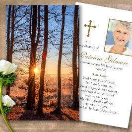 Cartões de condolências de Oração de Perdas Funerá