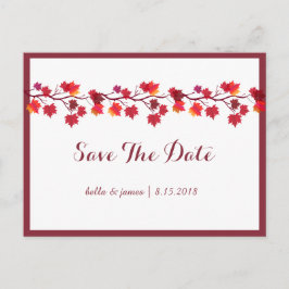 Cartões de Confirmação de Casamento Folhas de Outo