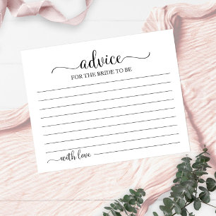 Cartões de Conselho de Chá de Noiva Geométrico com