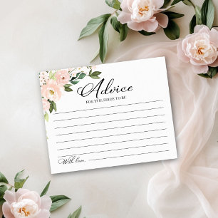 Cartões de Conselho de Chuveiro de Noiva com Flore