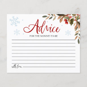 Cartões de Conselho para Chás de Bebê Santa Baby c