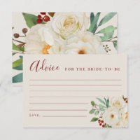 Cartões de Conselhos de Brida Florais de Natal