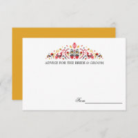 Cartões de Conselhos de Casamento de Arte Folclóri