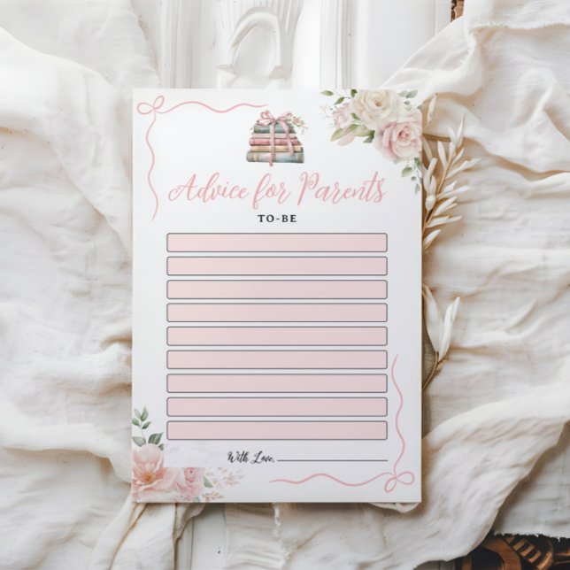 Cartões de Conselhos de chá de fraldas para Pais a (Criador carregado)