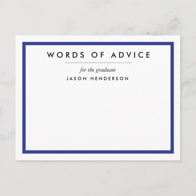 Cartões de Conselhos de Graduação (Frente)