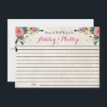 Cartões de Conselhos Florais para o casal<br><div class="desc">Cartões de Conselhos Florais para o casal feliz,  cartões de aconselhamento de casamento,  cartões de chá de fraldas</div>