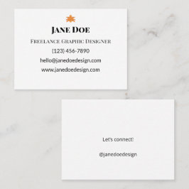 Cartões de contato pessoais ou profissionais perso