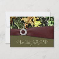 Cartões de Convite de Casamento Camuflados Caça