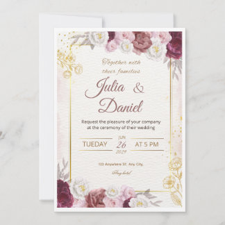 Cartões de Convite de Casamento Modernos