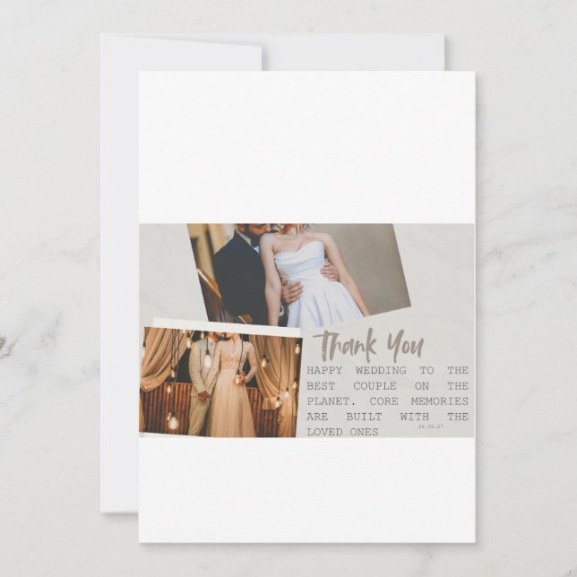Cartões de convite de casamento modernos e elegant (Frente)