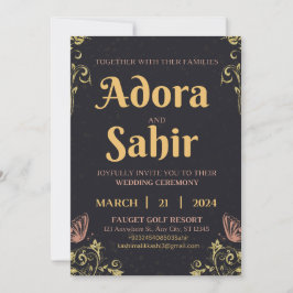 Cartões de convite de casamento para salvar a data