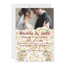 Cartões de Convite de Casamento Personalizados Ele