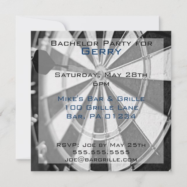 Cartões de Convite de Despedida de Solteiro (Frente)