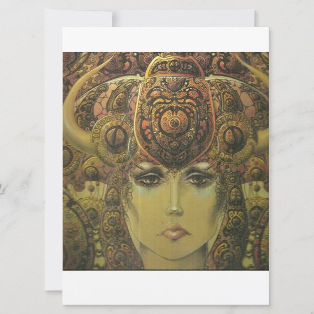 Cartões de convite design cigano (Frente)