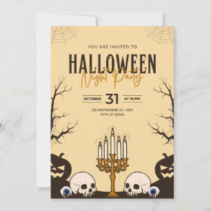 Cartões de convite do Partido Halloween