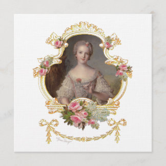 Cartões de Convite Marie Antoniette
