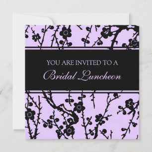 Cartões de Convite para Asas Bridal de Lavanda Fl