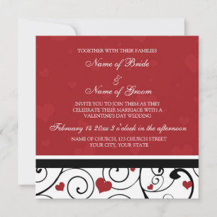 Cartões de Convite para Casamento de Dias de os n