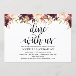 Cartões de Convite para Casamento de Posto Rustic