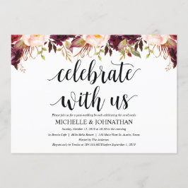 Cartões de Convite para Casamento de Posto Rustic