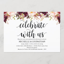 Cartões de Convite para Casamento de Posto Rustic