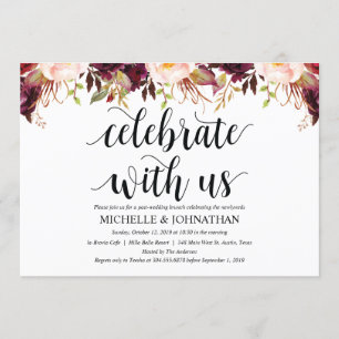 Cartões de Convite para Casamento de Posto Rustic