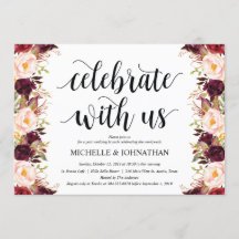 Cartões de Convite para Casamento de Posto Rustic 