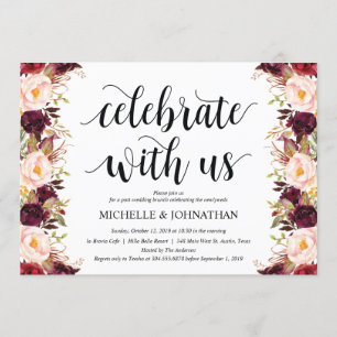 Cartões de Convite para Casamento de Posto Rustic