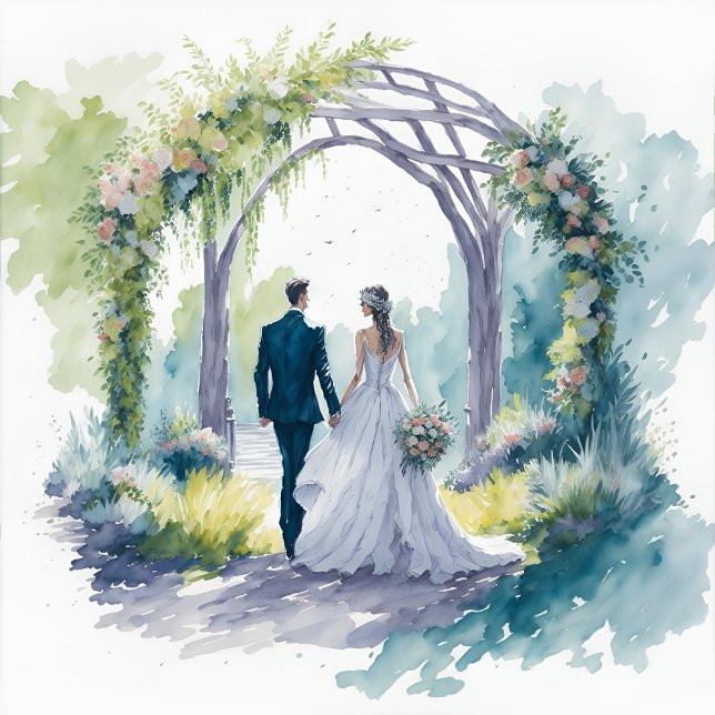 Cartões de Convite para Casamento Elegância Encant (Criador carregado)