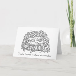 Cartões de Convite para Mesa